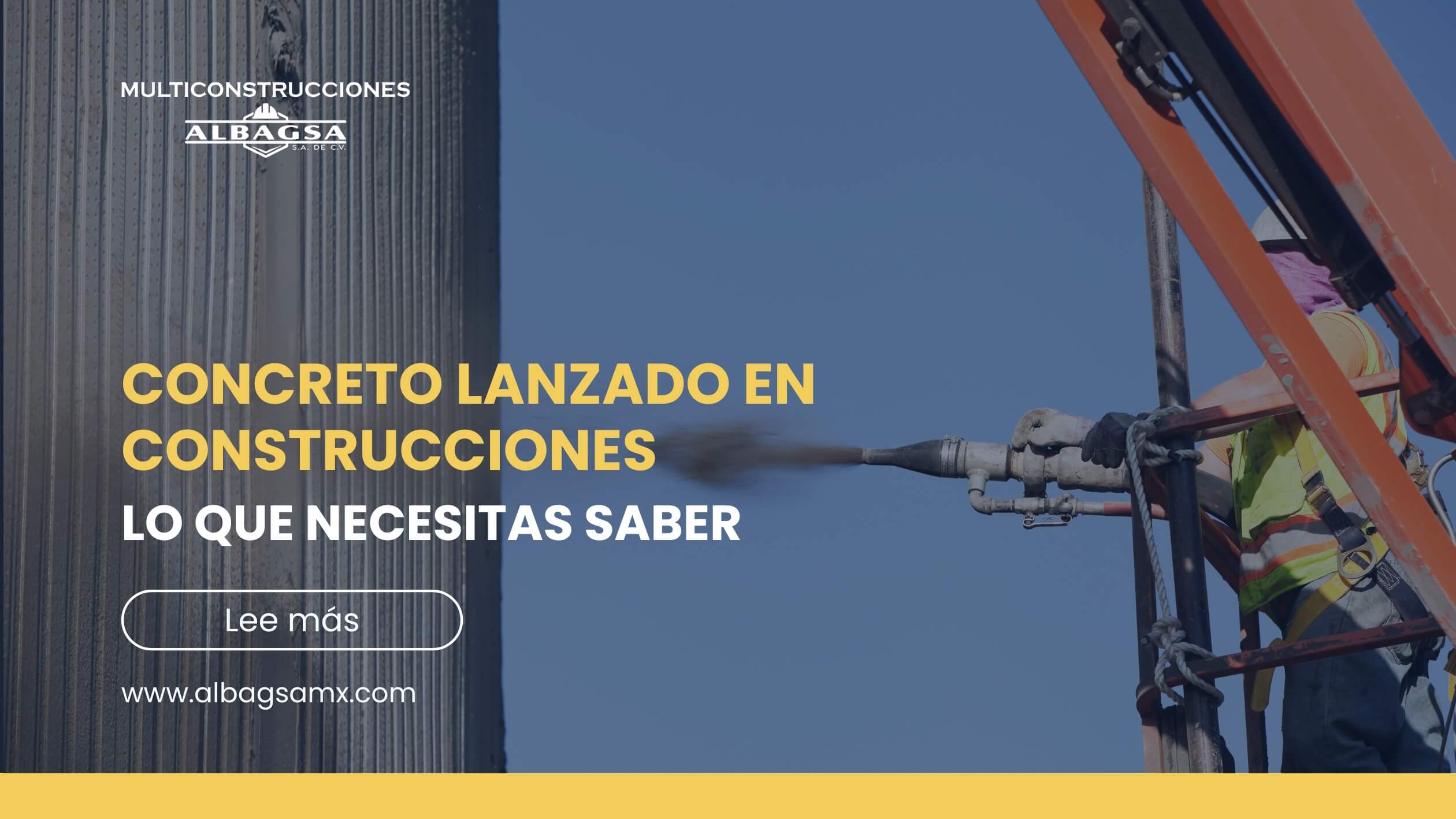 Concreto lanzado en construcciones