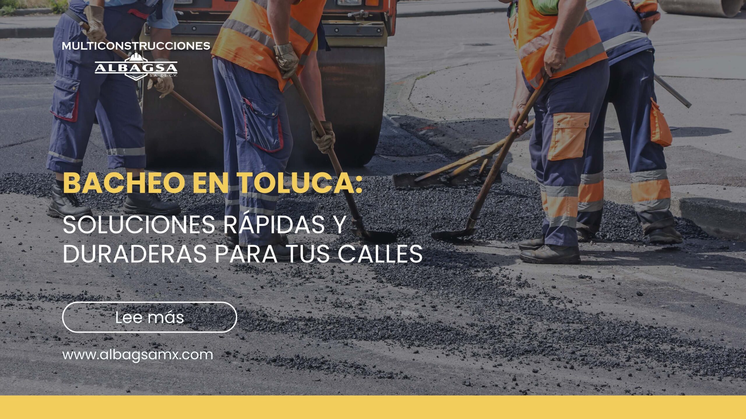 Bacheo en Toluca